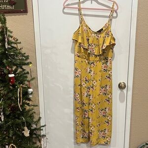 Trixxi Yellow Floral Jumpsuit